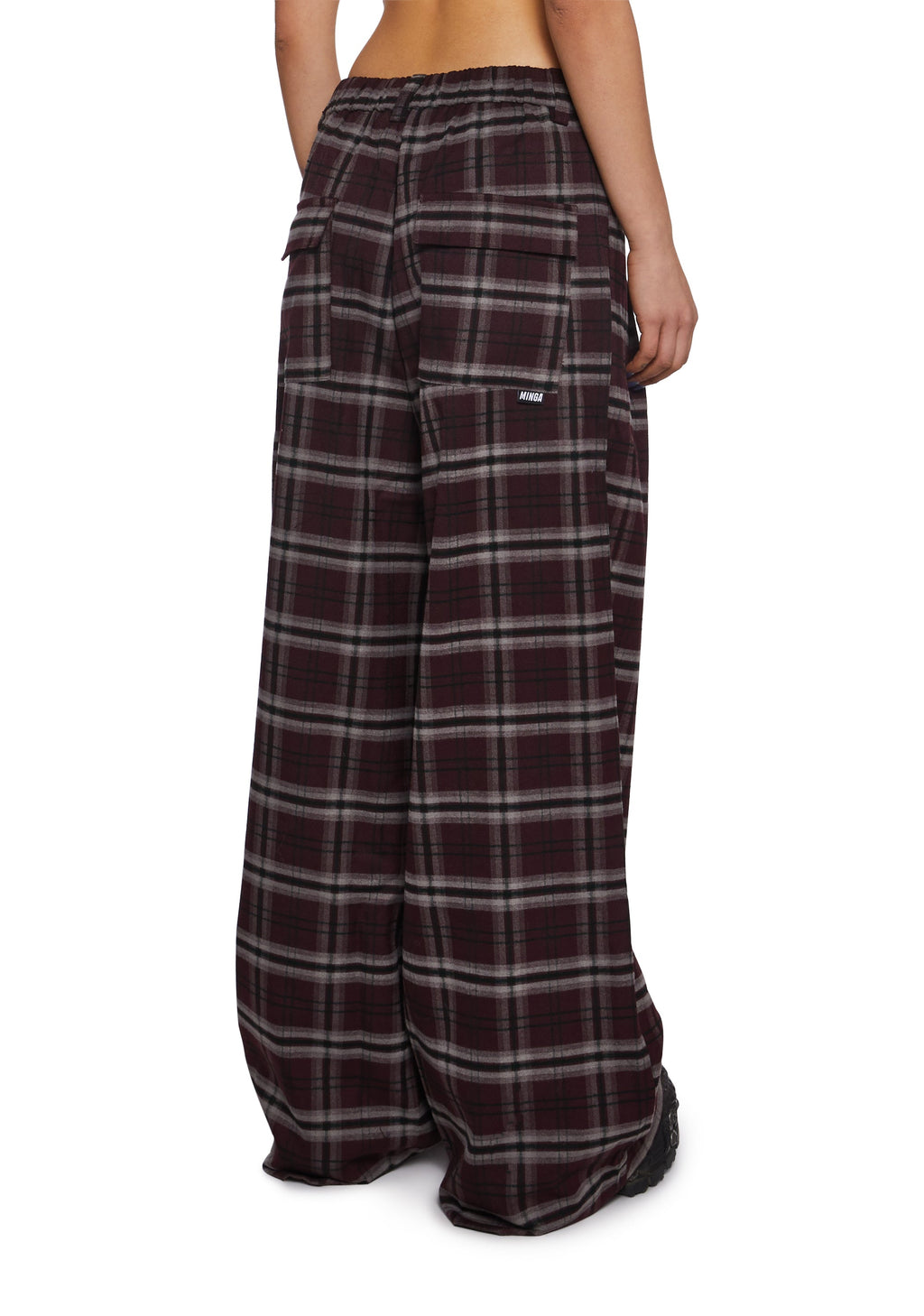 Hari Plaid Baggy Trousers