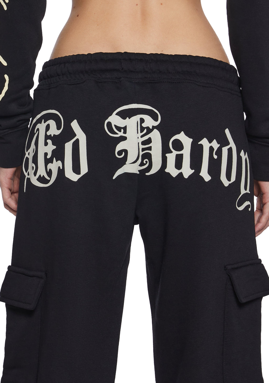 Rose Skull Cargo Sweatpants