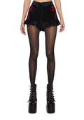 Present Me Velvet Shorts