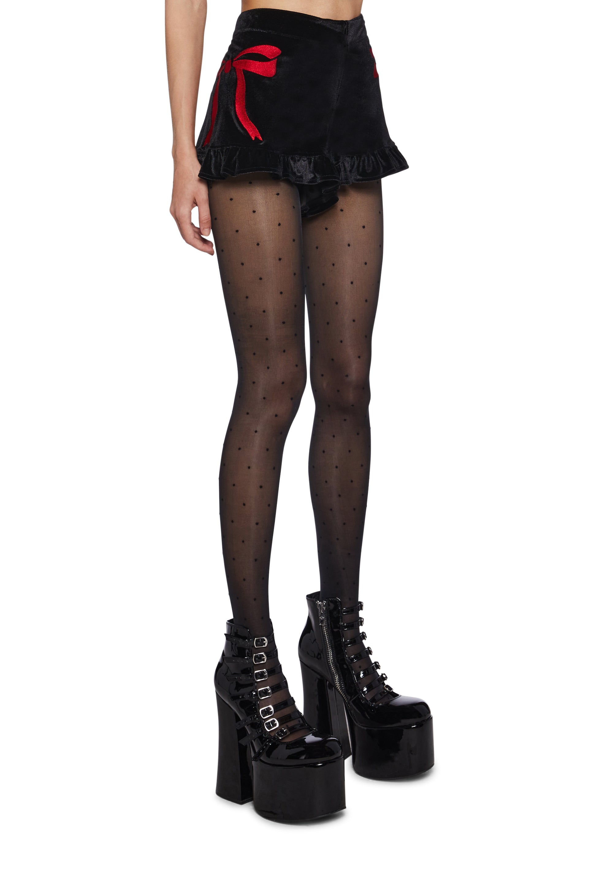 Present Me Velvet Shorts