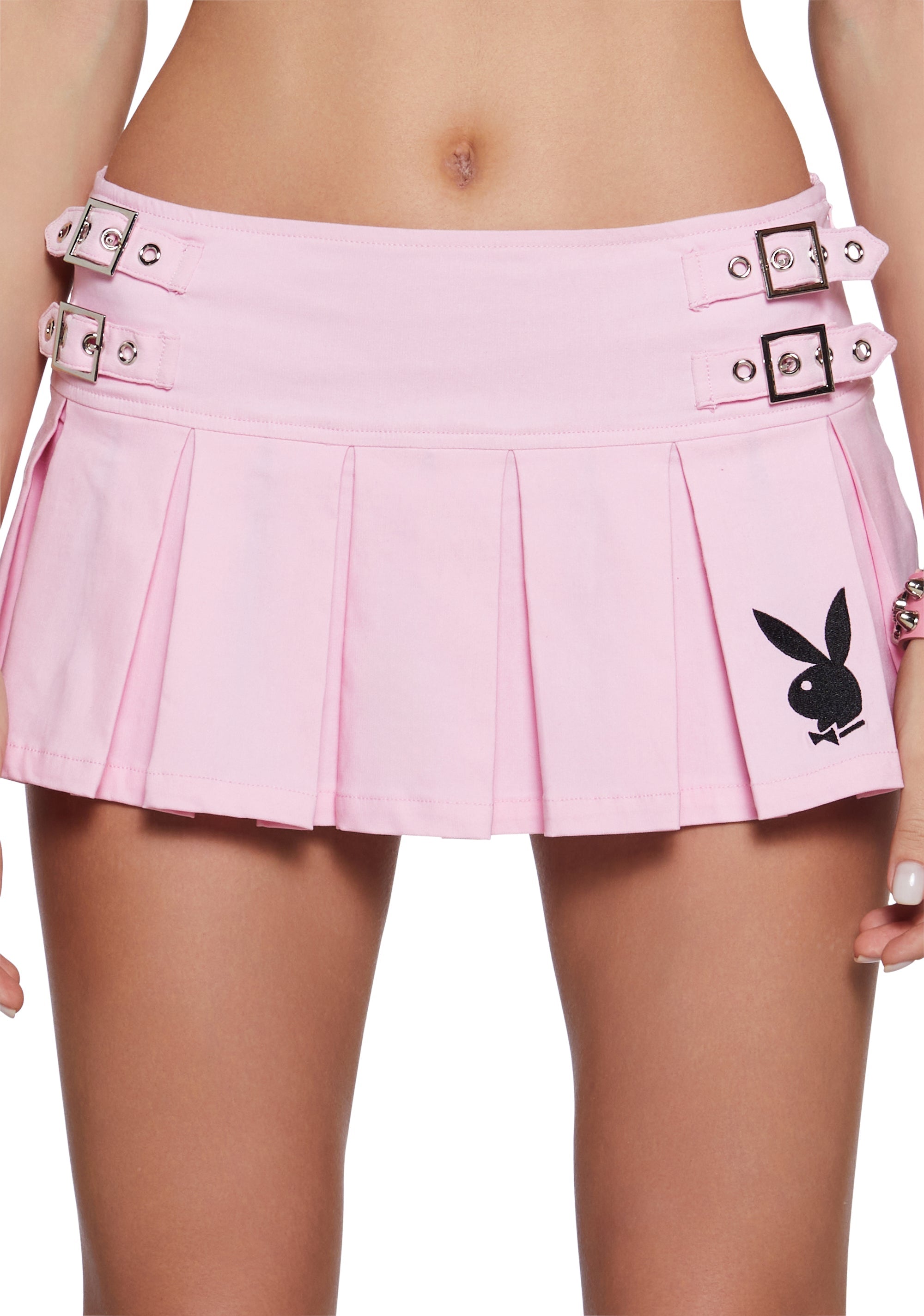 Playful Pinup Pleated Mini Skirt