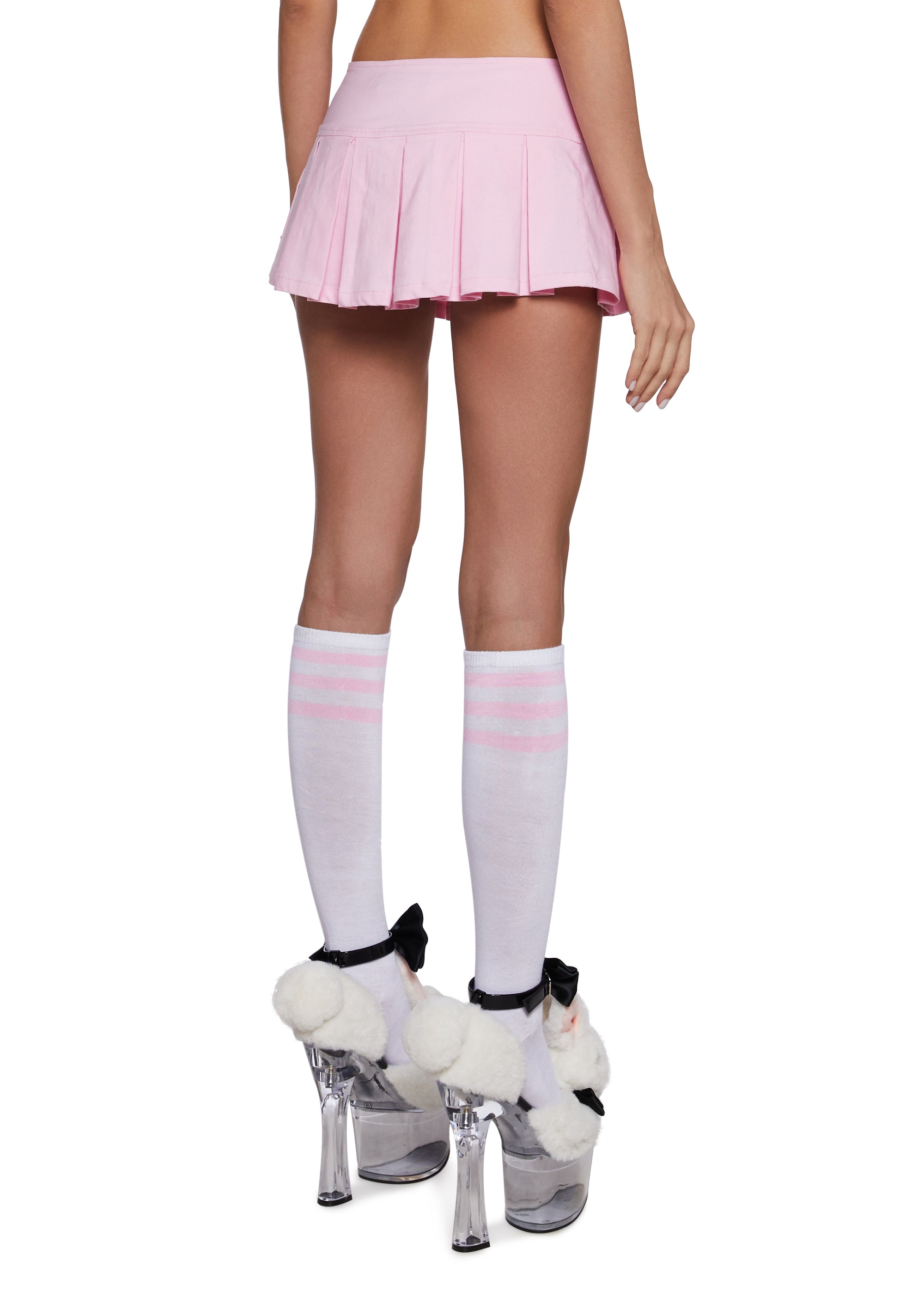 Playful Pinup Pleated Mini Skirt