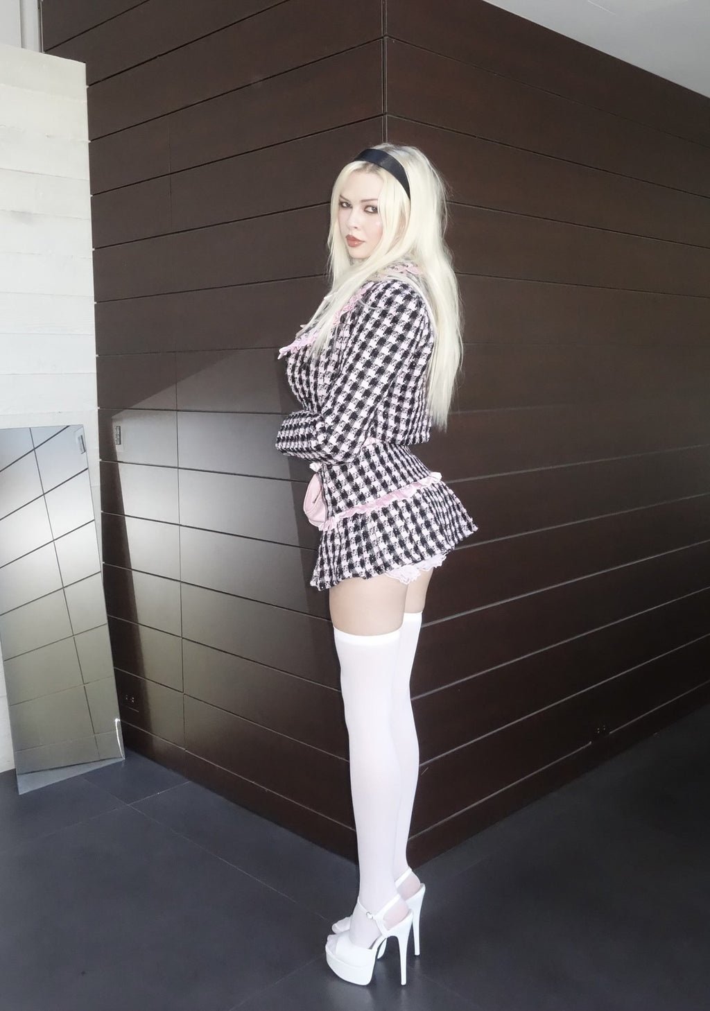 Literal Babe Tweed Mini Skirt