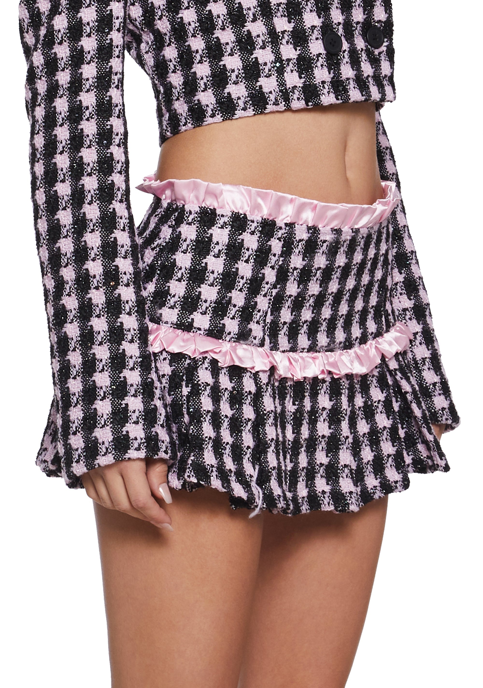 Literal Babe Tweed Mini Skirt