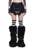 Encrypted Darkness Pleated Mini Skirt