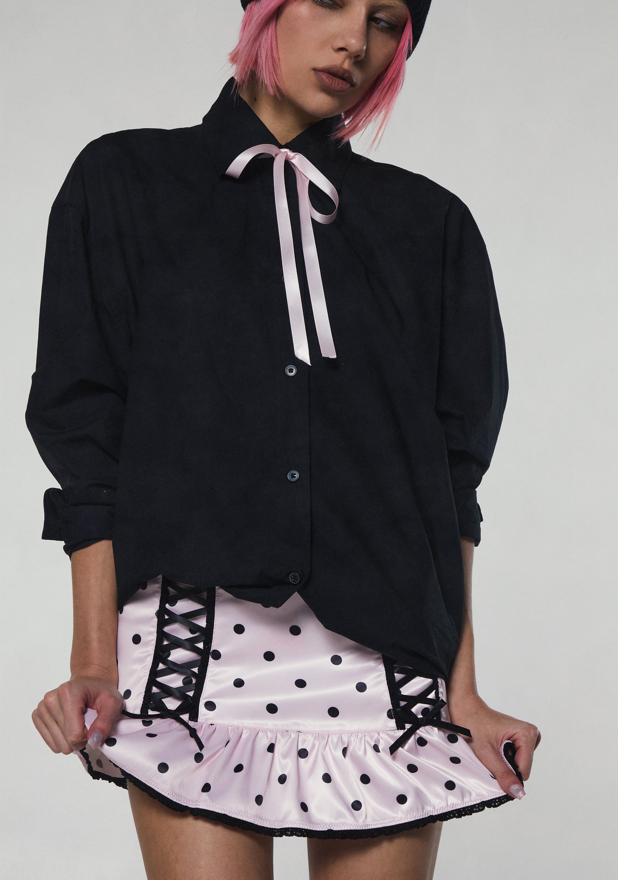 Bound To Tempt Mini Skirt