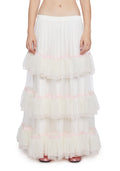Not Shy Tiered Midi Skirt