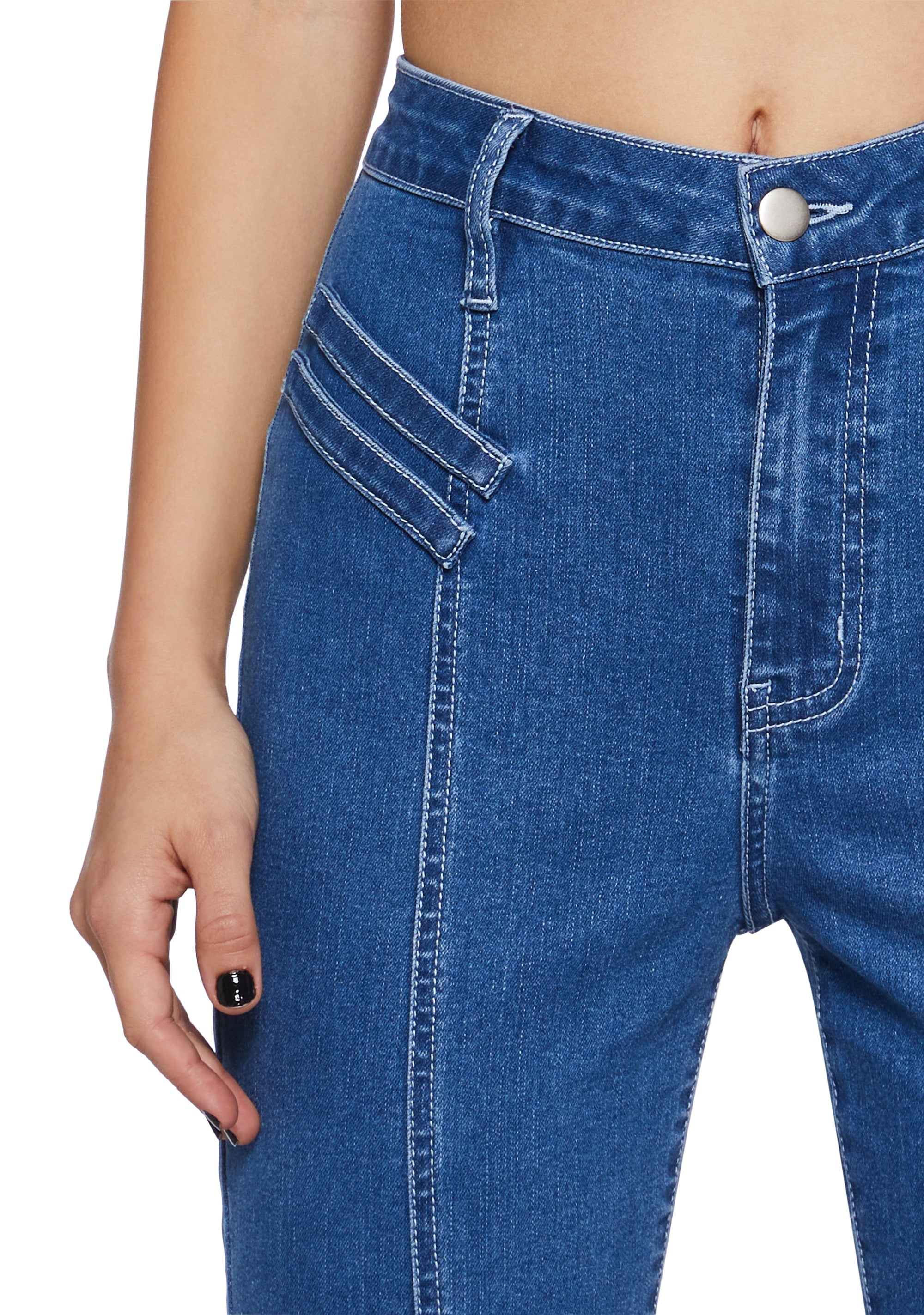 Belated Thanks Flared Denim Jeans