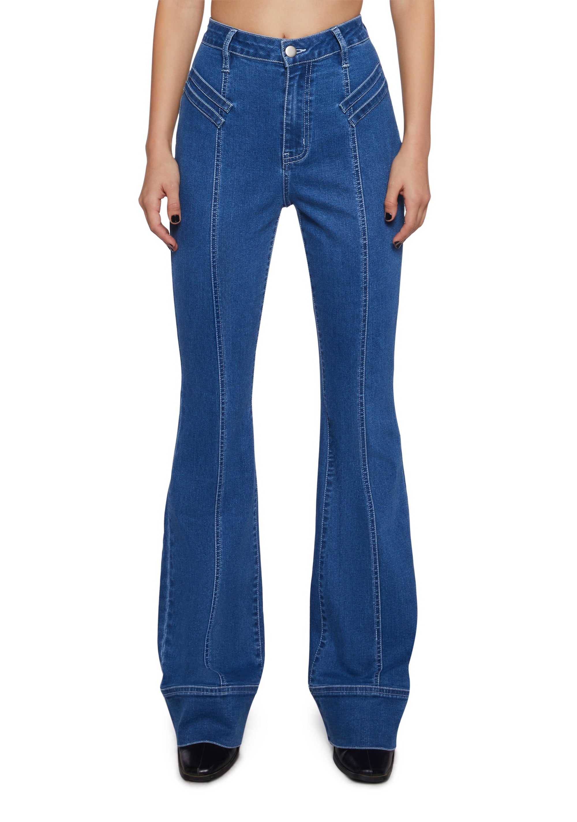 Belated Thanks Flared Denim Jeans