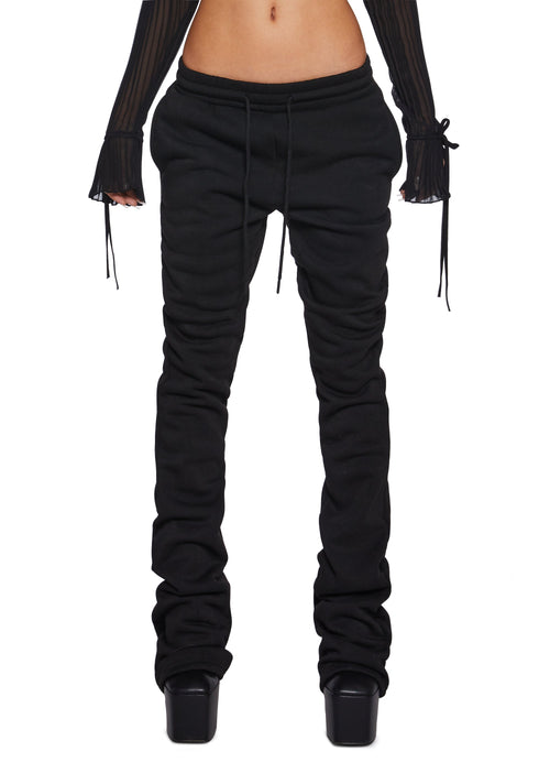 Be On Your Way Fleece Pants - Black