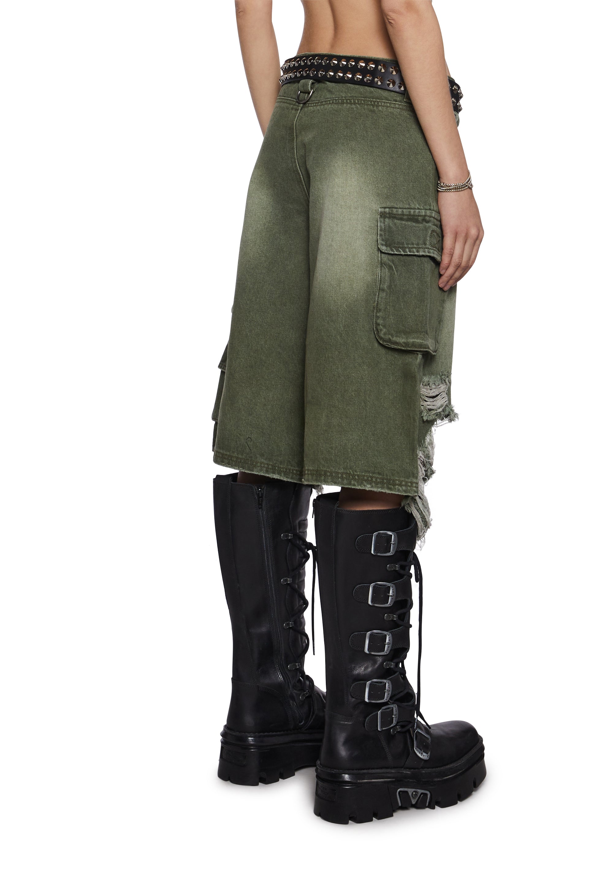 Chord Shredded Cargo Shorts