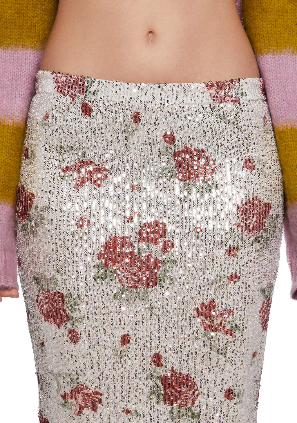 Mesmerized Days Sequin Midi Skirt