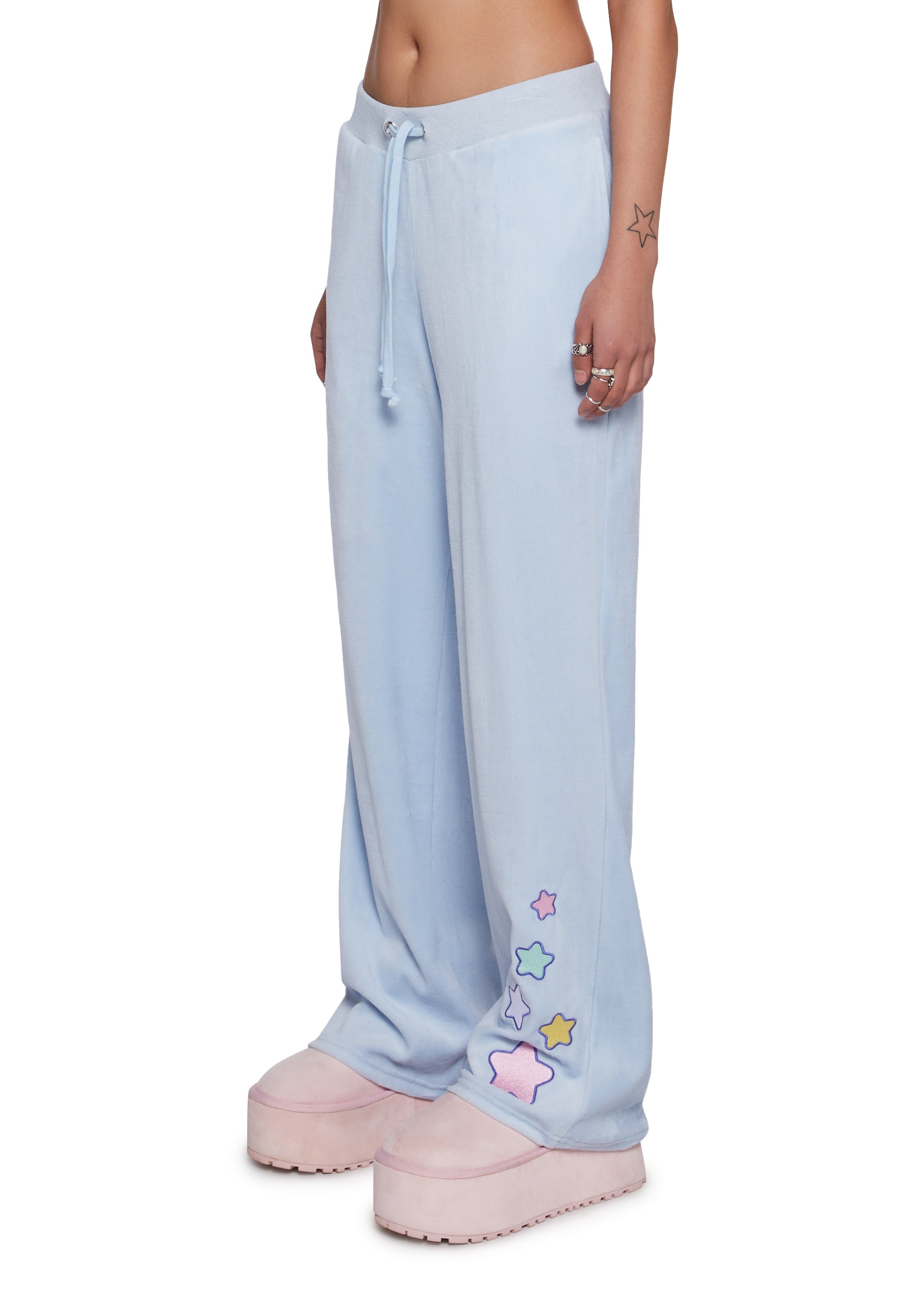 All The Starlight Velour Track Pants
